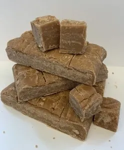 clotted cream fudge stack
